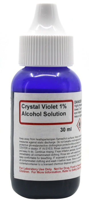 1% Crystal Violet, 30mL - The Curated Chemical Collection