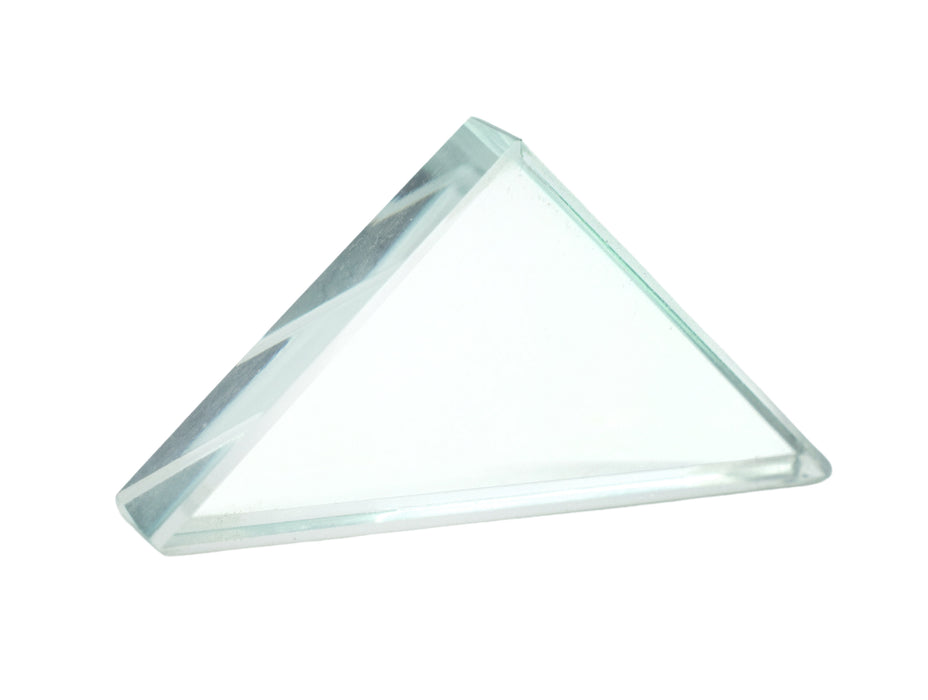 Refraction Prism, Right Angle - 35x35x45mm - 9mm Thick - Flint Glass