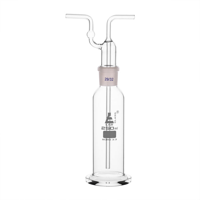 Gas Washing Bottle, 250mL - Drechsel - Borosilicate Glass