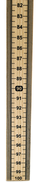 Meter Stick (Pack of 5) Single Sided Hardwood Metric Meter Stick