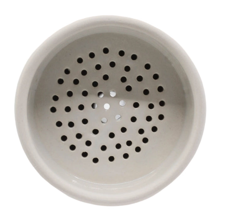 Buchner Funnel, 7.5cm - Porcelain - Straight Sides, Perforated Plate - Eisco Labs