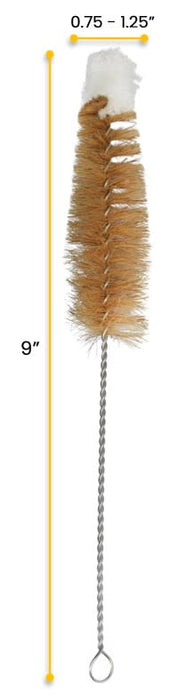 Tapered Bristle Brush with Cotton Yarn Tip, 9"