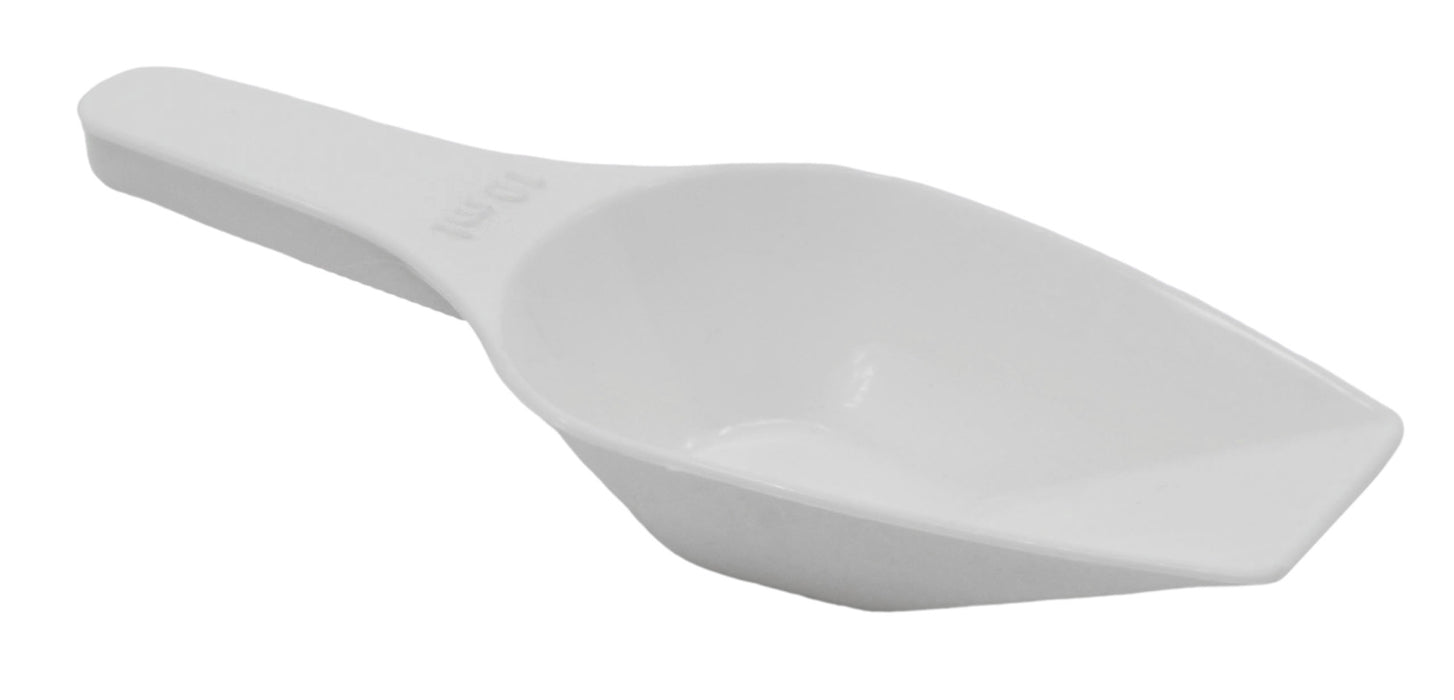 Scoop, 10mL - Flat Bottom - Polypropylene