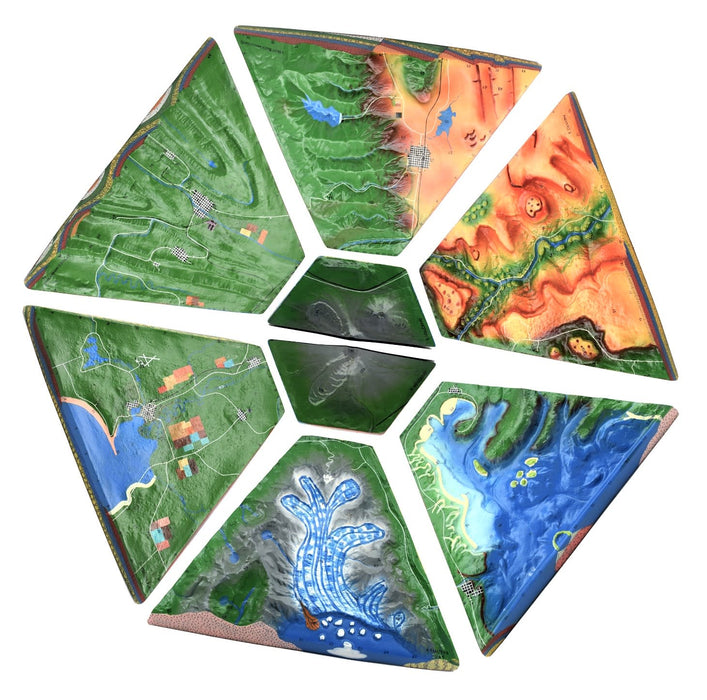 8 Piece Landform Model Set, 37 Inch - Investigate Geographical and Geological Features