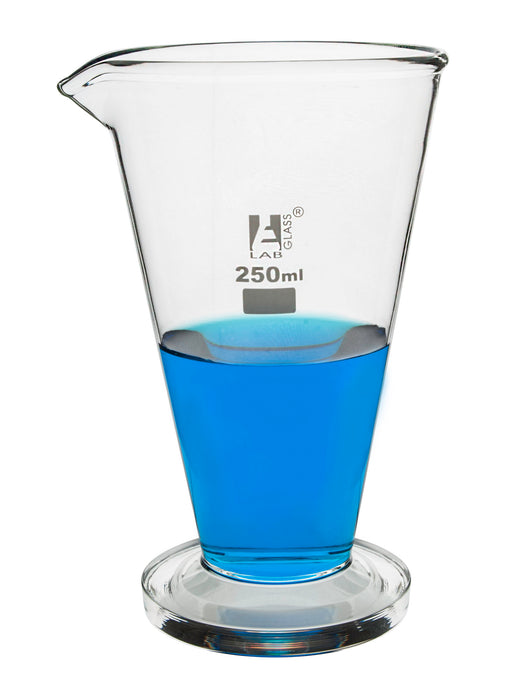 Conical Measure, 250ml - Borosilicate Glass - Ungraduated - Round Base