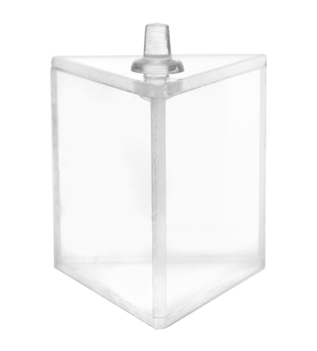 Hollow Acrylic Prism & Stopper, 2 Inch