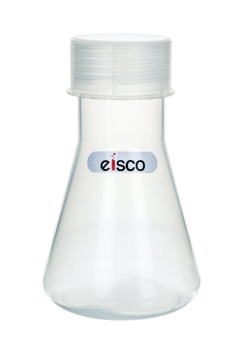 Conical Flask with Screw Cap, 250mL - Translucent Polypropylene