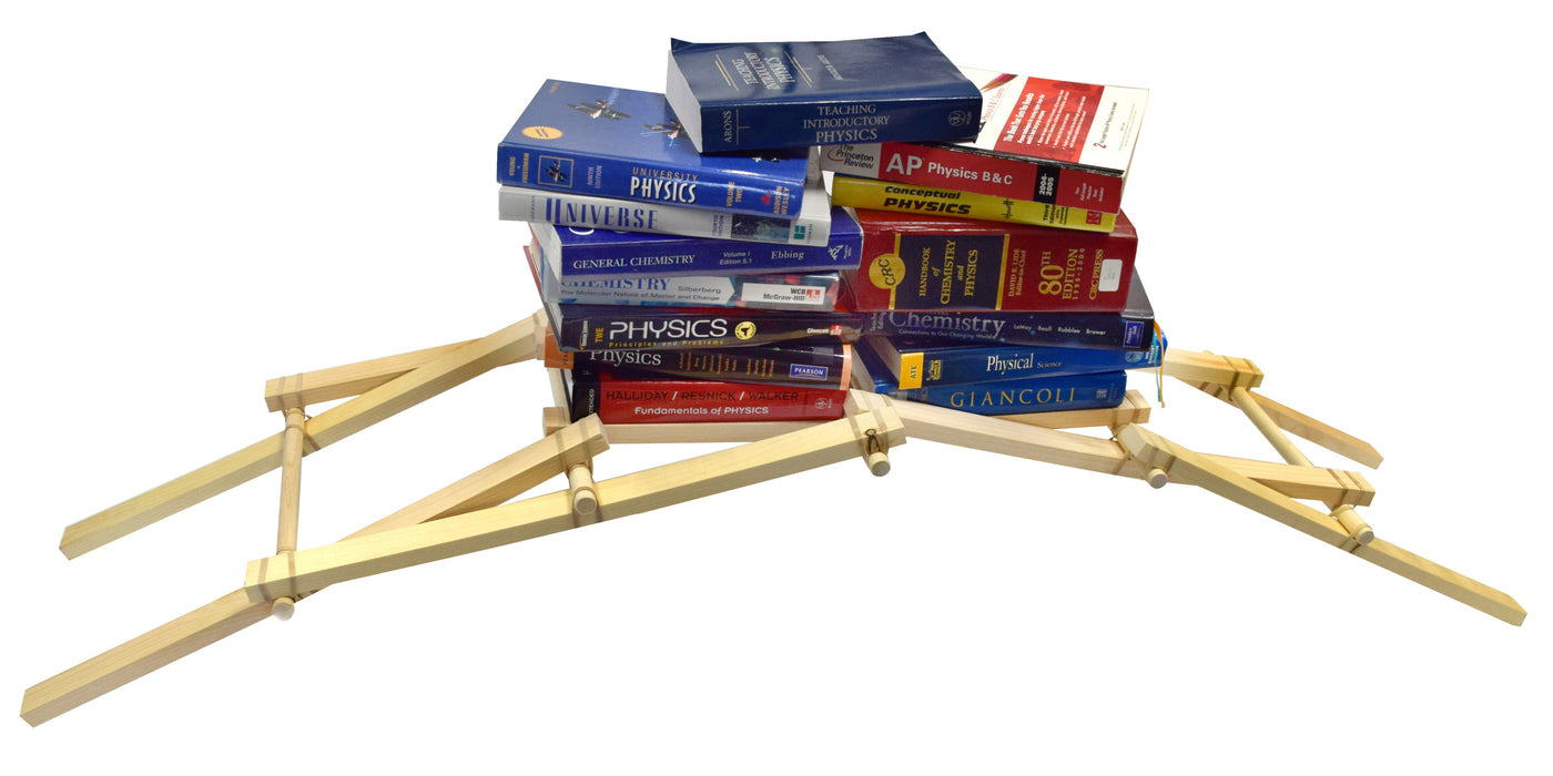 Leonardo Da Vinci Bridge Kit - Explore Engineering Principles - Spans 5 Feet When Assembled, No Tools Required - Garage Physics