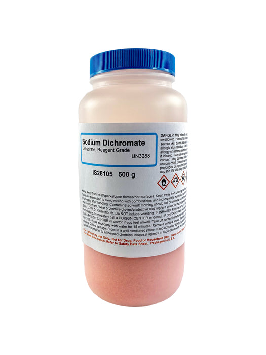 Sodium Dichromate Dihydrate, 500g - Reagent Grade - The Curated Chemical Collection