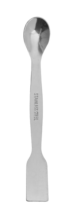 Scoop with Spatula, 4.9 Inch - Stainless Steel