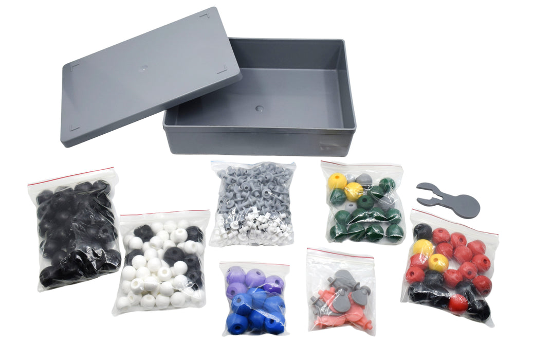 organic chemistry molecular model kit set contents outside box