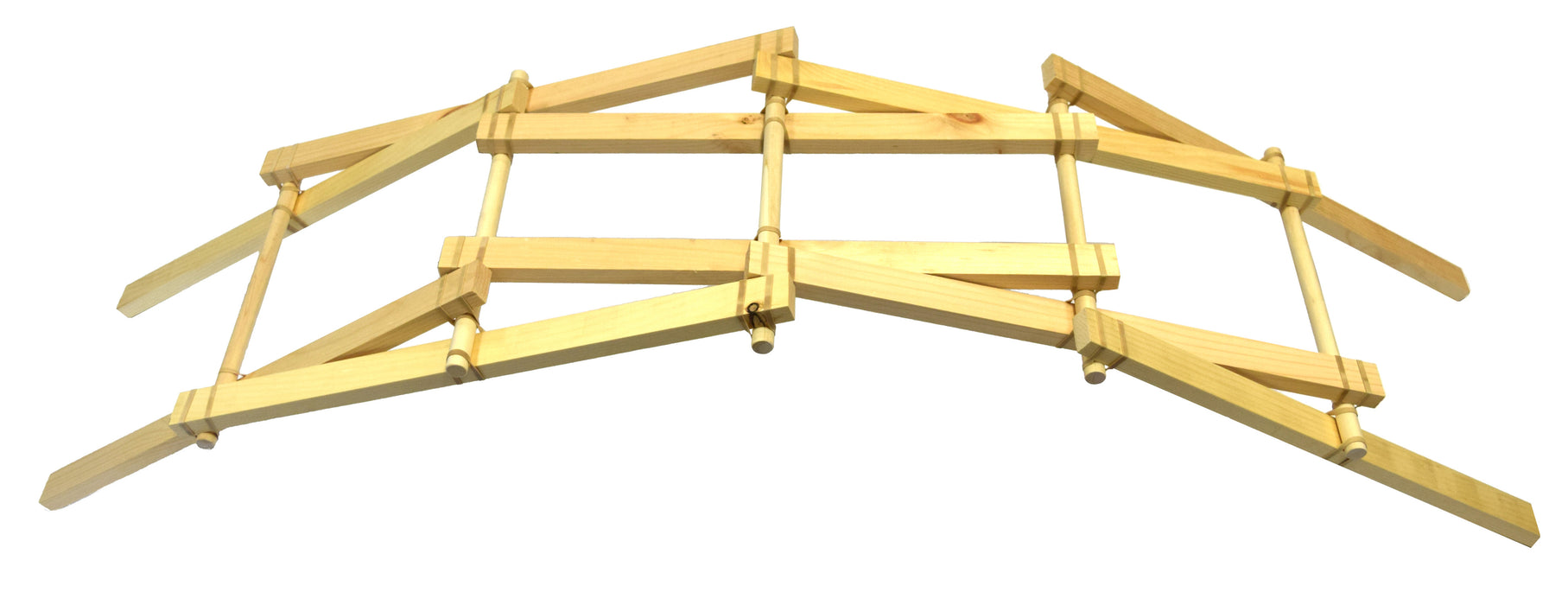 Leonardo Da Vinci Bridge Kit - Explore Engineering Principles - Spans 5 Feet When Assembled, No Tools Required - Garage Physics