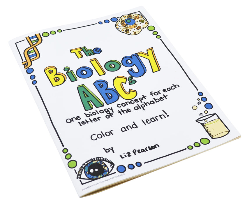 The Biology ABCs - Coloring Book, 26 Pages - Educational & Teaching Resource
