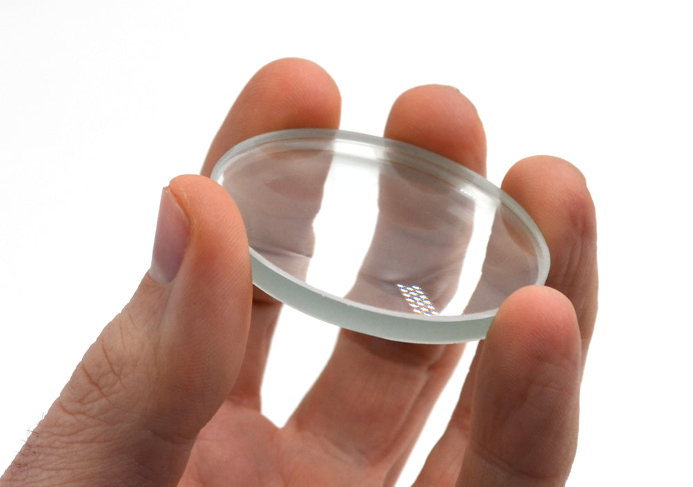 Double Concave Lens, 250mm Focal Length, 2" (50mm) Diameter - Spherical, Optically Worked Glass Lens - Ground Edges, Polished - Great for Physics Classrooms - Eisco Labs