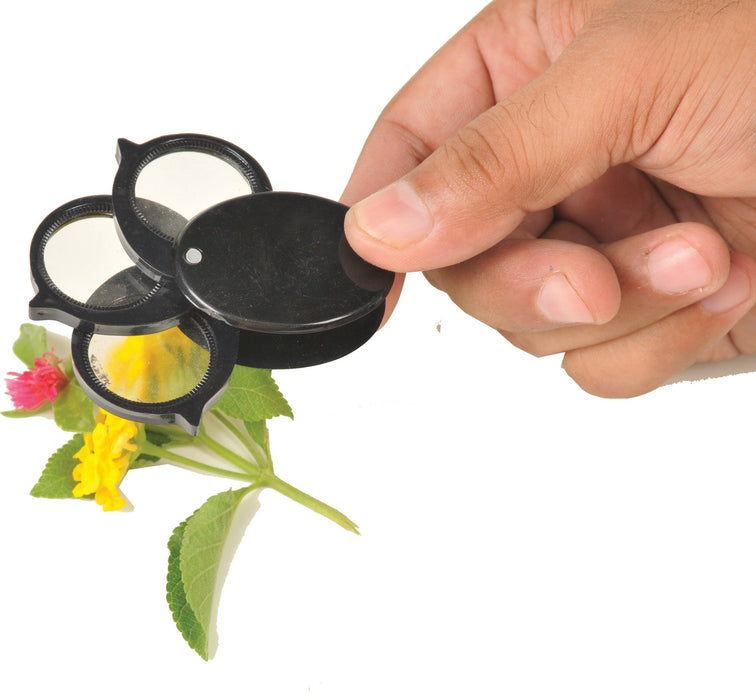 Magnifier - Folding, Triple Folding Magnifier 10x Lens dia 38 mm