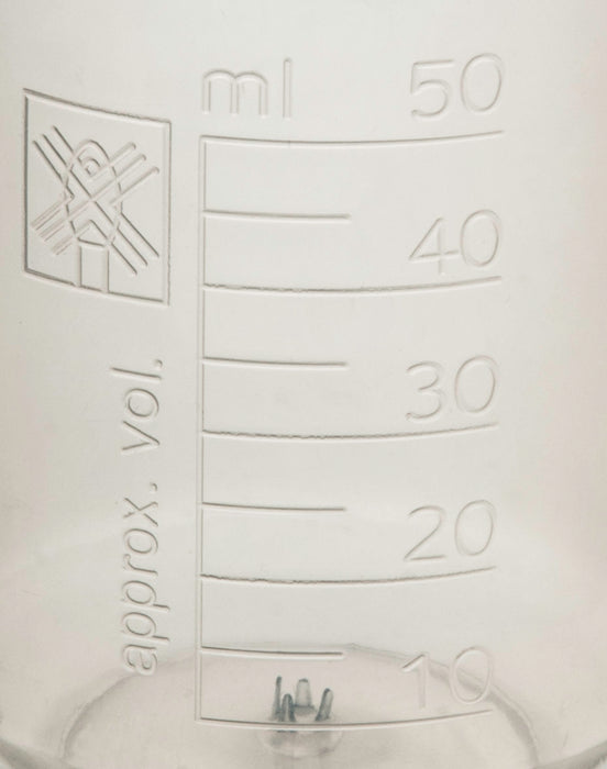 polypropylene beaker raised graduations