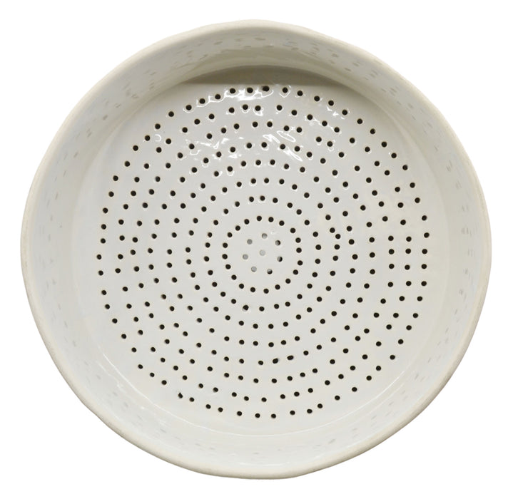 Buchner Funnel, 25cm - Porcelain - Straight Sides, Perforated Plate - Eisco Labs