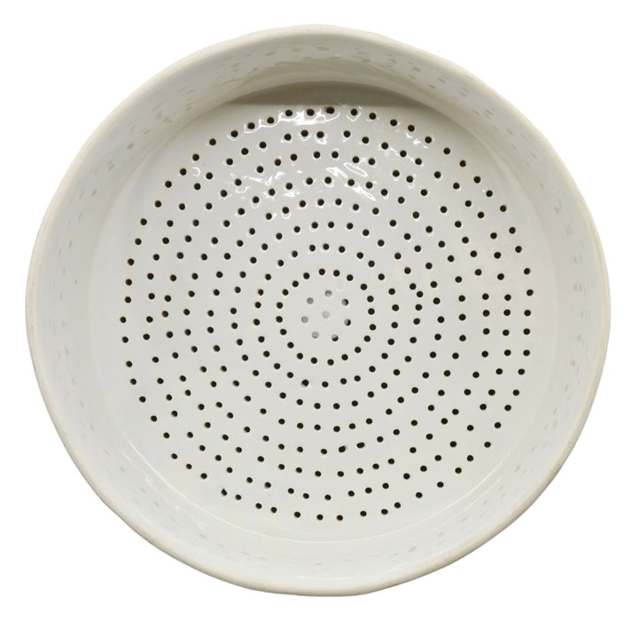 Buchner Funnel, 25cm - Porcelain - Straight Sides, Perforated Plate - Eisco Labs