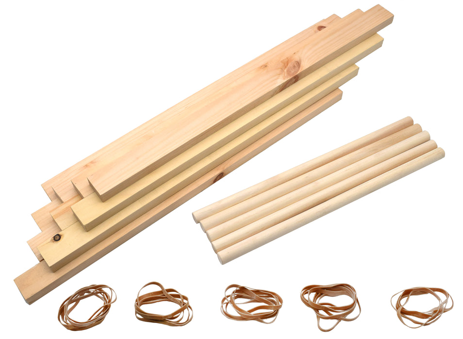 Leonardo Da Vinci Bridge Kit - Explore Engineering Principles - Spans 5 Feet When Assembled, No Tools Required - Garage Physics