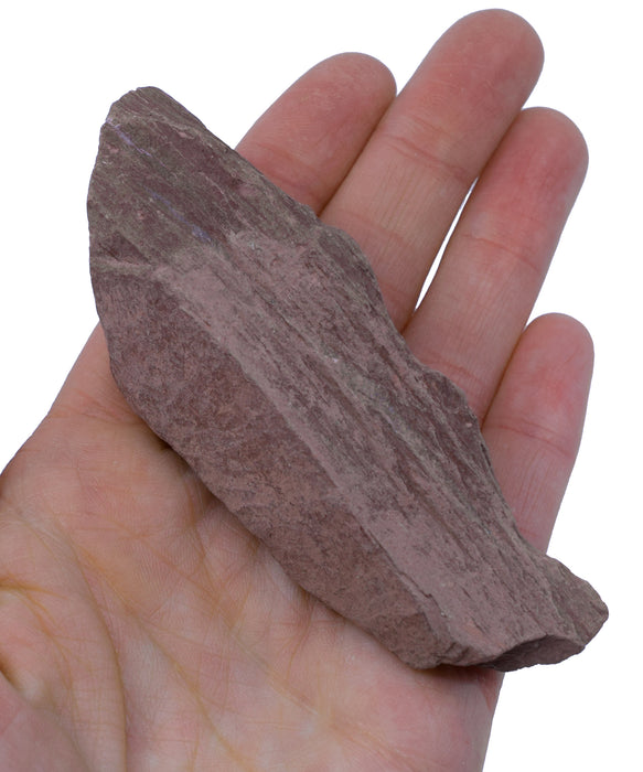 Raw Red Slate, Metamorphic Rock Specimen - Hand Sample, ± 2.75"