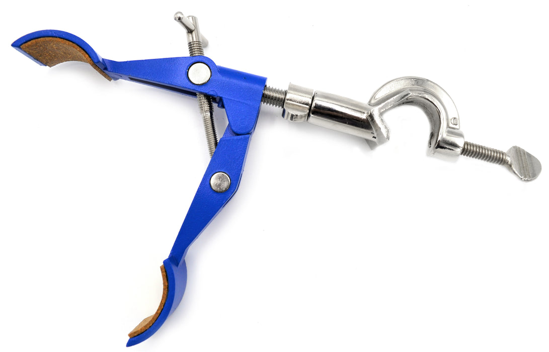 2 Prong Burette Clamp on Swivel Bosshead - 4.3" Max Opening