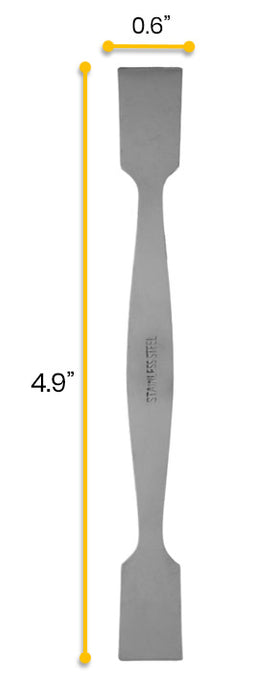 Spatula, 4.9 Inch - Dual End - Stainless Steel