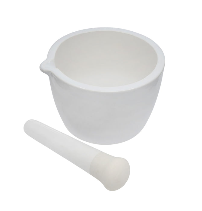 Mortar & Pestle, 150mL - 90mm - Porcelain, Unglazed Grinding Surface