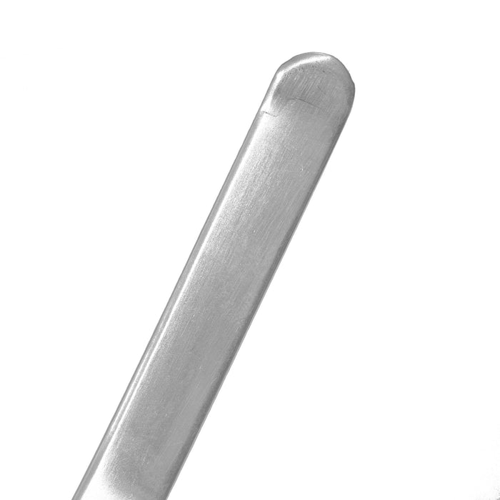 Spatula with Raised Center, 5.75" - Scoop, Flat End - Stainless Steel