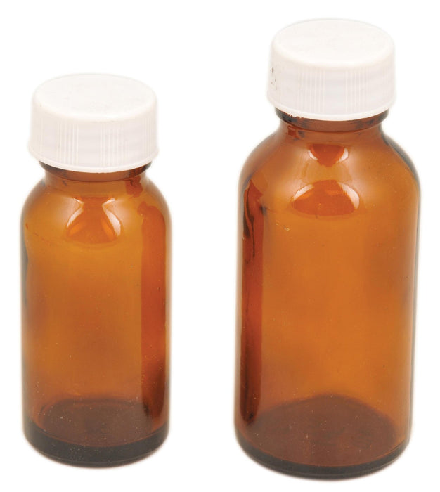 Reagent Bottle, 180mL - Amber - With Screw Cap - Soda Glass