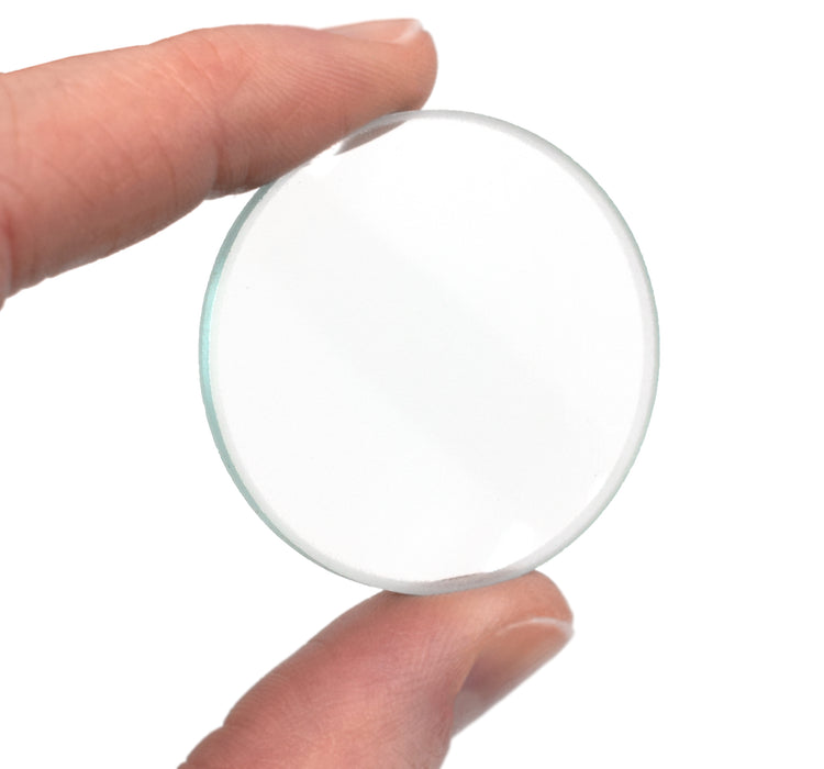 Double Convex Lens, 100mm Focal Length, 1.5" (38mm) Diameter - Spherical, Optically Worked Glass Lens - Ground Edges, Polished - Great for Physics Classrooms - Eisco Labs