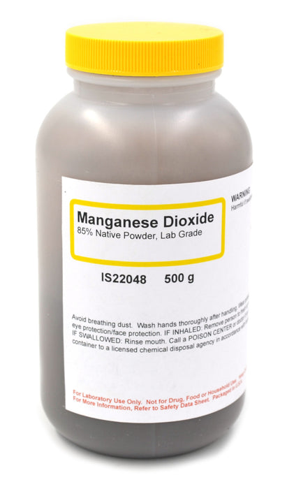 Manganese Dioxide Powder, 500g - Lab-Grade - The Curated Chemical Collection
