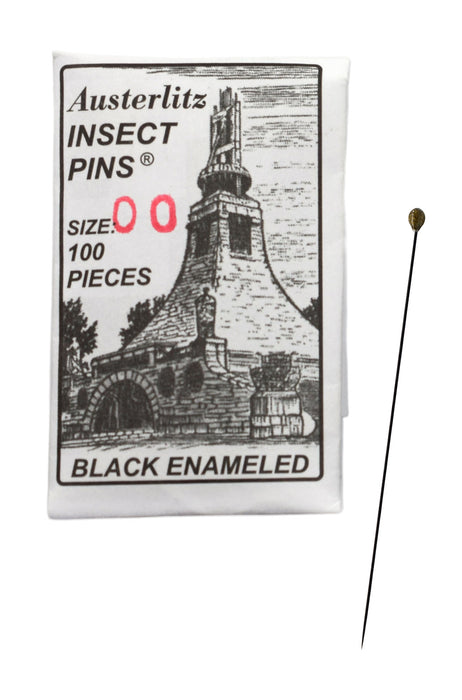 100PK Premium Insect Entomology Dissection Pins, Size 00 - Museum Grade