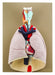 heart lungs anatomical model on base
