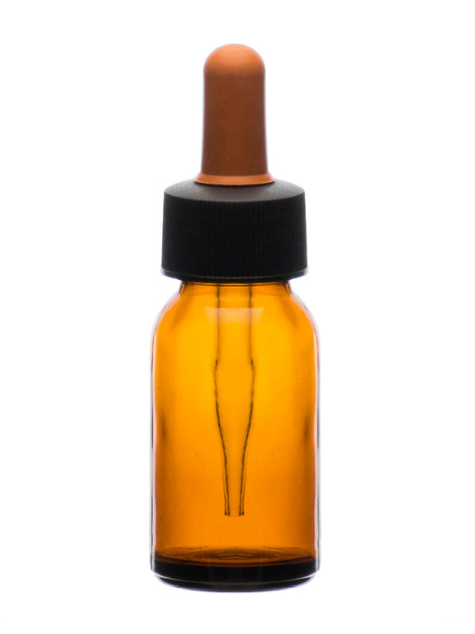 Dropping Bottle, 30mL - Amber - Screw Cap - Soda Glass