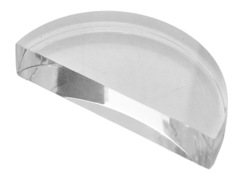 Semicircular Block, 3 Inch - Acrylic - Polished Sides