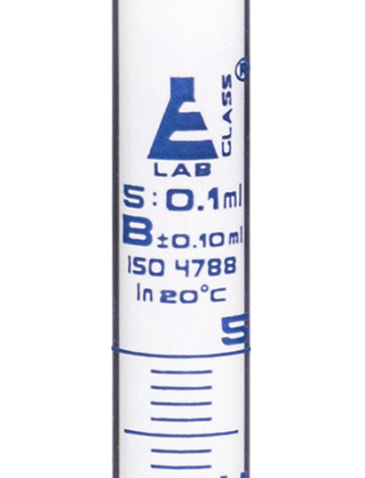 Graduated Cylinder, 5ml - Class B - Blue Graduations - Round Base