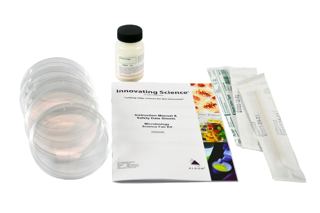 Microbiology Science Kit - Grow Your Own Bacteria from Everyday Items - Includes Agar, Petri Dishes, Swabs & Instructional Booklet - Science At Home Series - Innovating Science