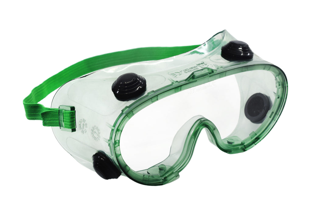 10PK Safety Goggles - Indirectly Vented, Anti-Fog - Adjustable Fit