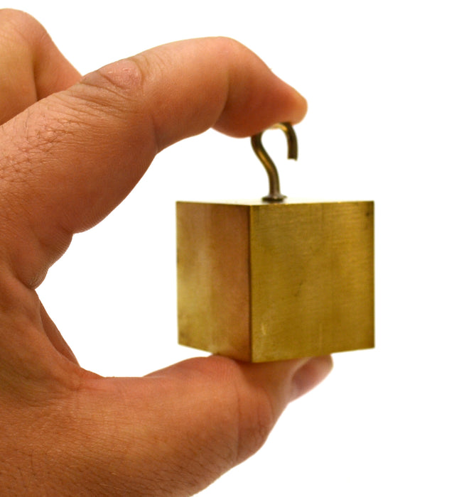 4 Piece Density Cubes Set - Includes Brass, Copper, Aluminum & Steel - No Hooks