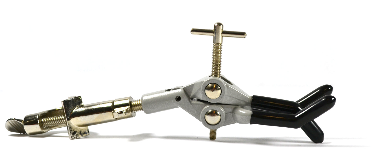 3 finger extension clamp with bosshead closed