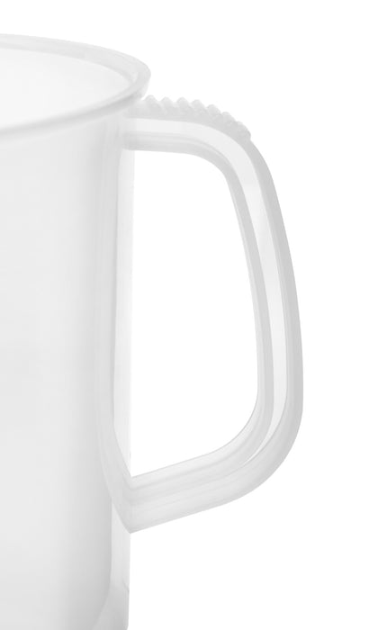 Measuring Jug, 5000ml - Short Form, Euro Design - Polypropylene Plastic - Raised Graduations