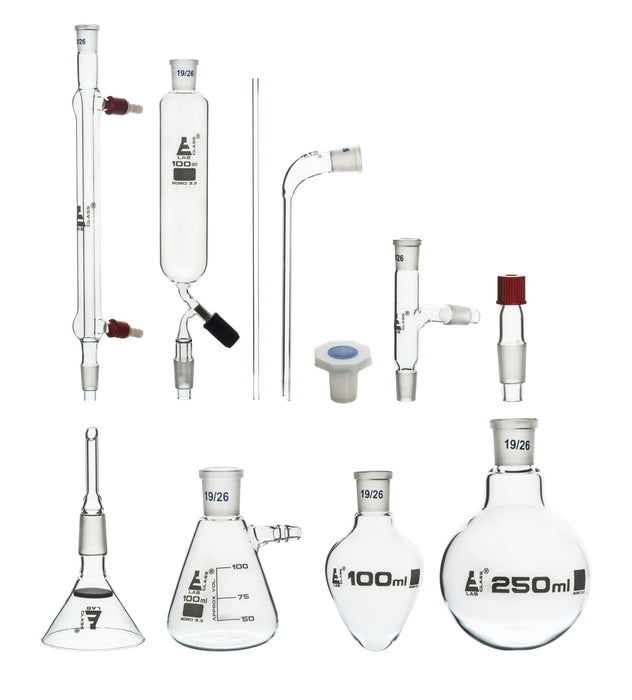 Eisco Labs Organic Chemistry and Distillation 9 Piece Set