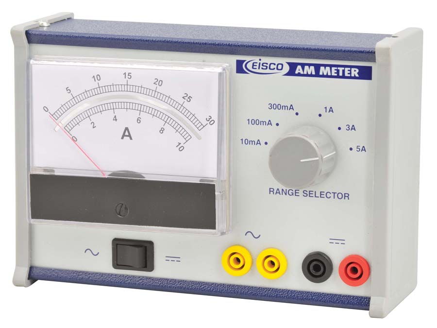 Ammeter, AC/DC - Analog, Moving Coil -  Multi Range 0-5A