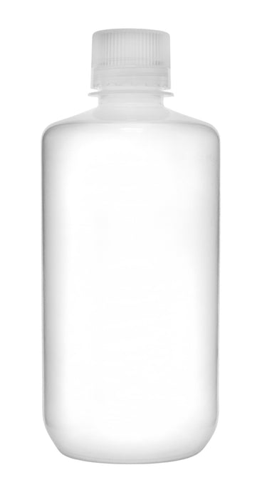 12PK Reagent Bottles, 1000ml - Narrow Neck with Screw Cap - Polypropylene