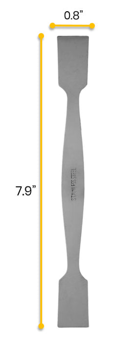 Spatula, 7.9" - Dual End - Stainless Steel