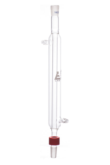 Liebig Condenser, 200mm, 14/22 Socket/Cone Size, Interchangeable Screw Thread Joint, Borosilicate Glass - Eisco Labs