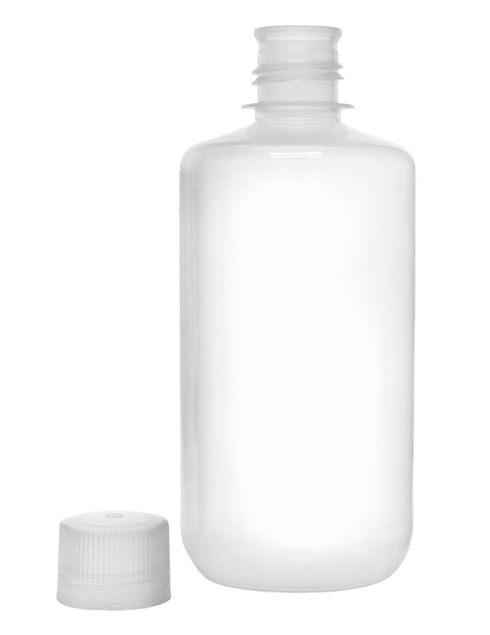 12PK Reagent Bottles, 1000ml - Narrow Neck with Screw Cap - Polypropylene