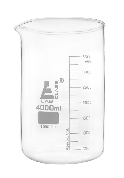 4000ml glass beaker