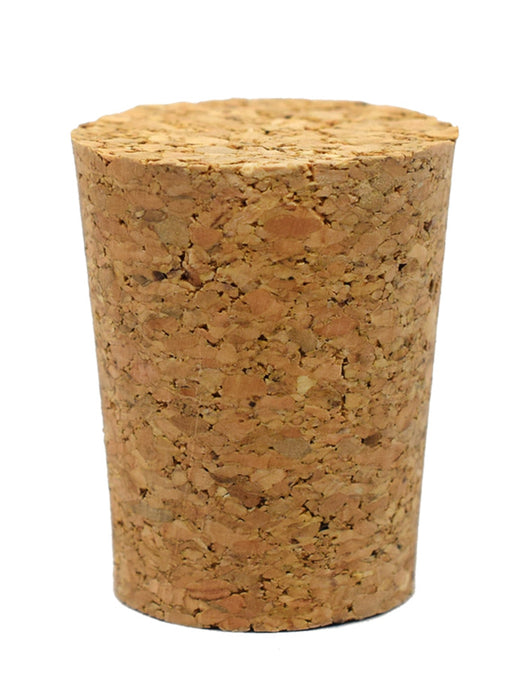 10PK Cork Stoppers, Size #10 - 20mm Bottom, 25mm Top, 31mm Length - Tapered Shape