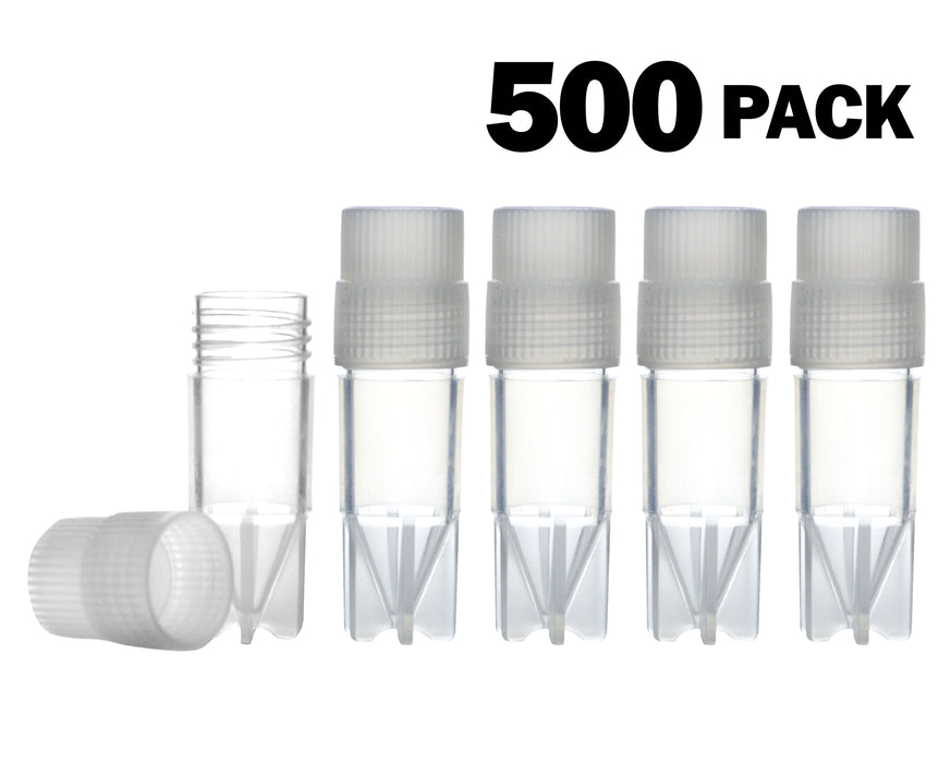 1mL plastic vials 500 pack